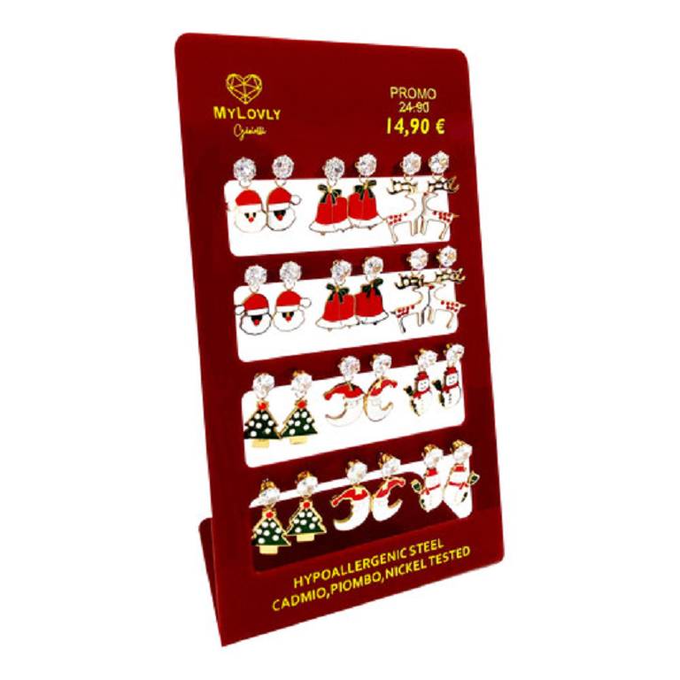 CHRISTMAS ORECCHINI MOD ASSORT