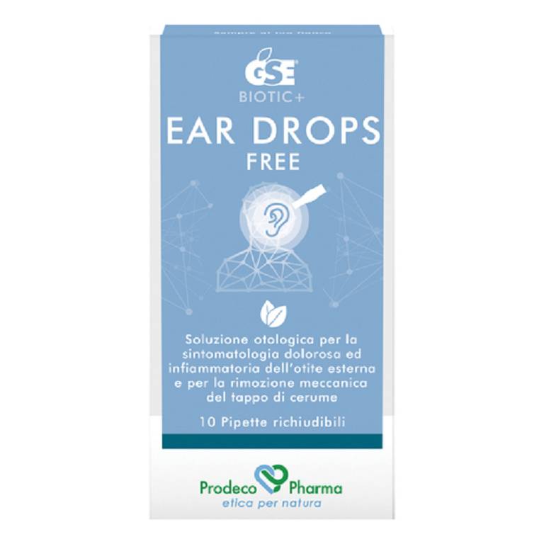 GSE EAR DROPS FREE 10 PIPETTE da 0,3ML