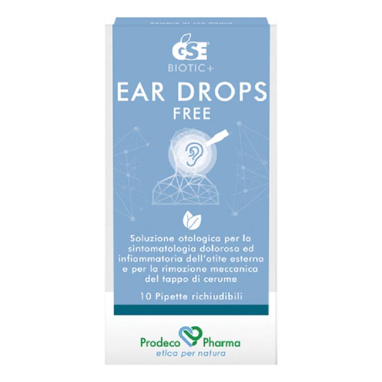 GSE EAR DROPS FREE 10 PIPETTE da 0,3ML