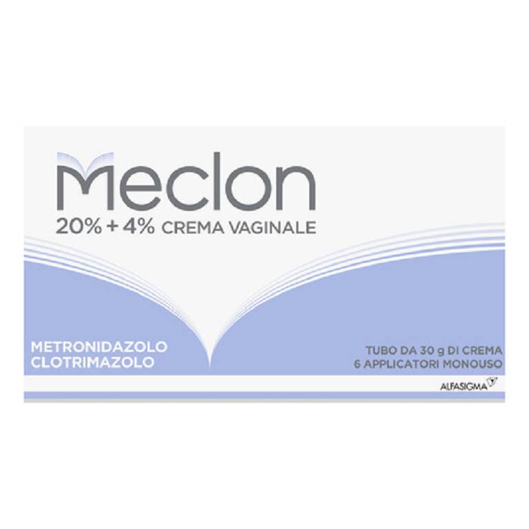 Meclon* Crema Vaginale 30gr 20%+4% con 6 Applicatori Meclon* Crema Vaginale 30gr 20%+4% con 6 Applicatori